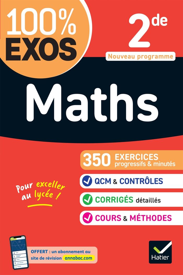 Couverture du livre « 100 % EXOS MATHS 2DE - EXERCICES RESOLUS - NOUVEAU BAC » de Laurent Darre, librairie Les Contes Infusés à Corte