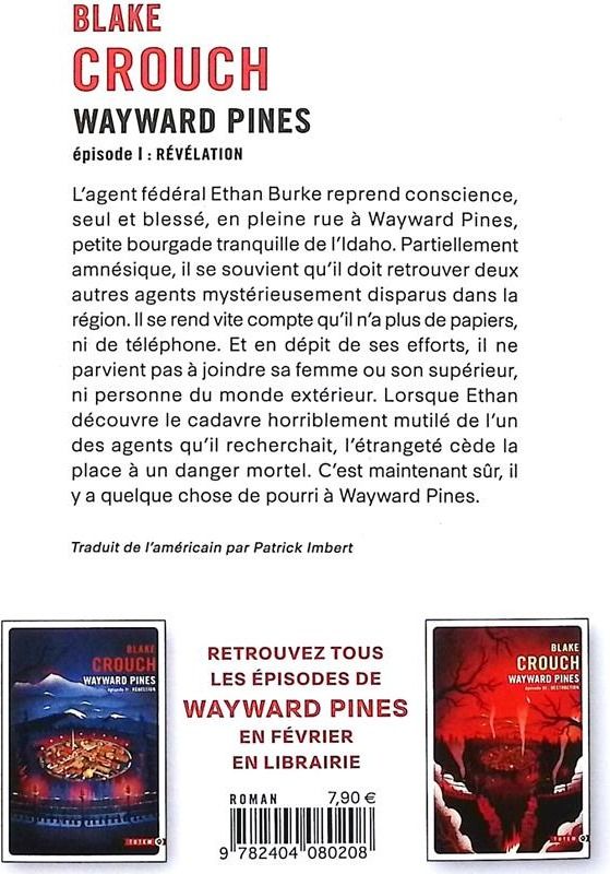 Quatrième de couverture de « REVELATION WAYWARD PINES - EPISODE 1 »