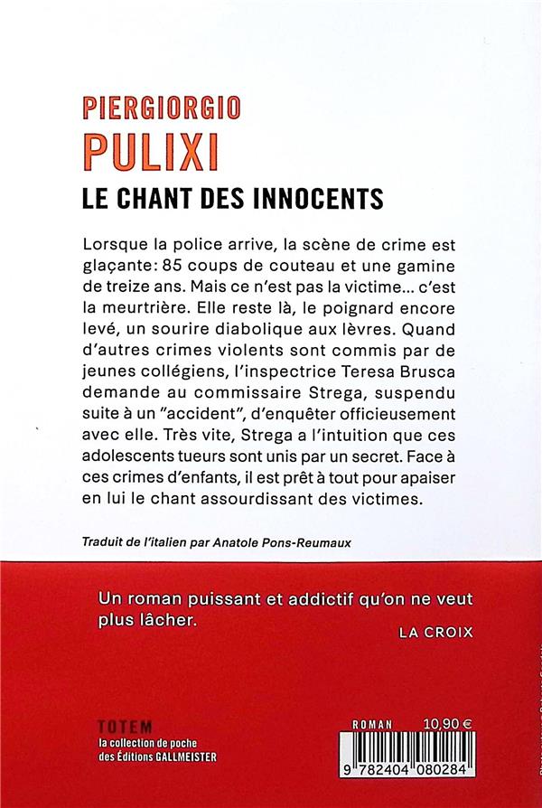 Quatrième de couverture de « Le chant des innocents : roman »