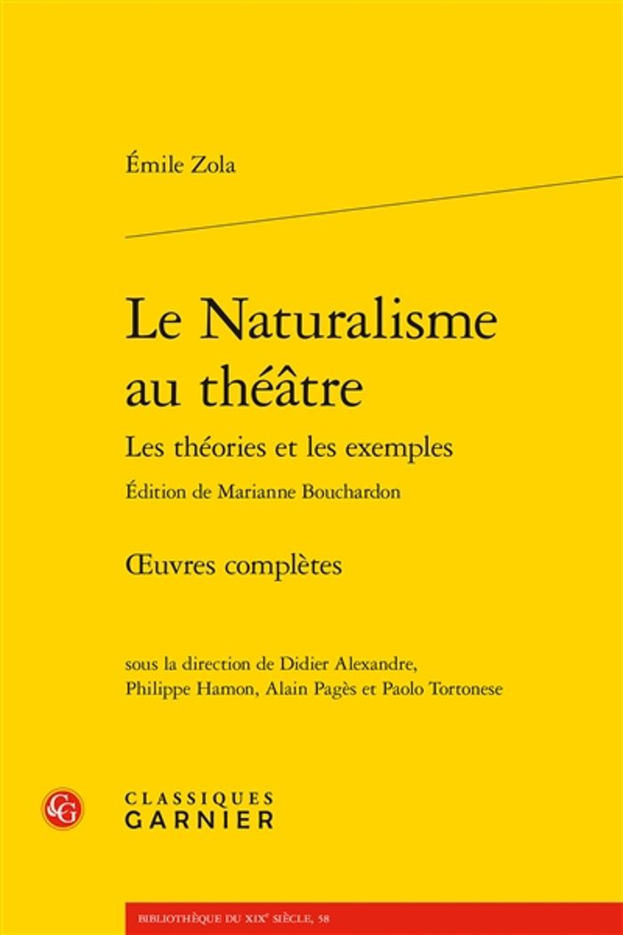 Couverture du livre « Le naturalisme au théâtre : les théories et les exemples » de Émile Zola, librairie Les Contes Infusés à Corte