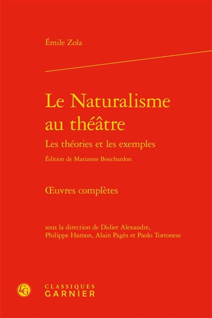 Couverture du livre « Le naturalisme au théâtre : les théories et les exemples », librairie Les Contes Infusés à Corte