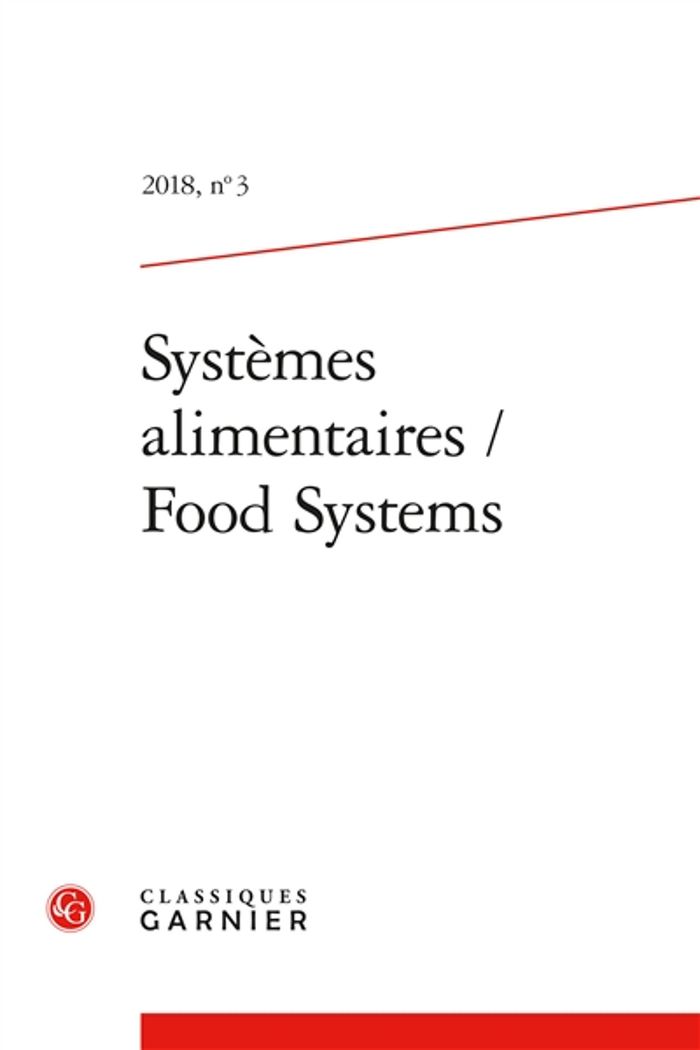 Couverture du livre « SYSTEMES ALIMENTAIRES / FOOD SYSTEMS - 2018, N  3 » de Fatiha Fort, librairie Les Contes Infusés à Corte