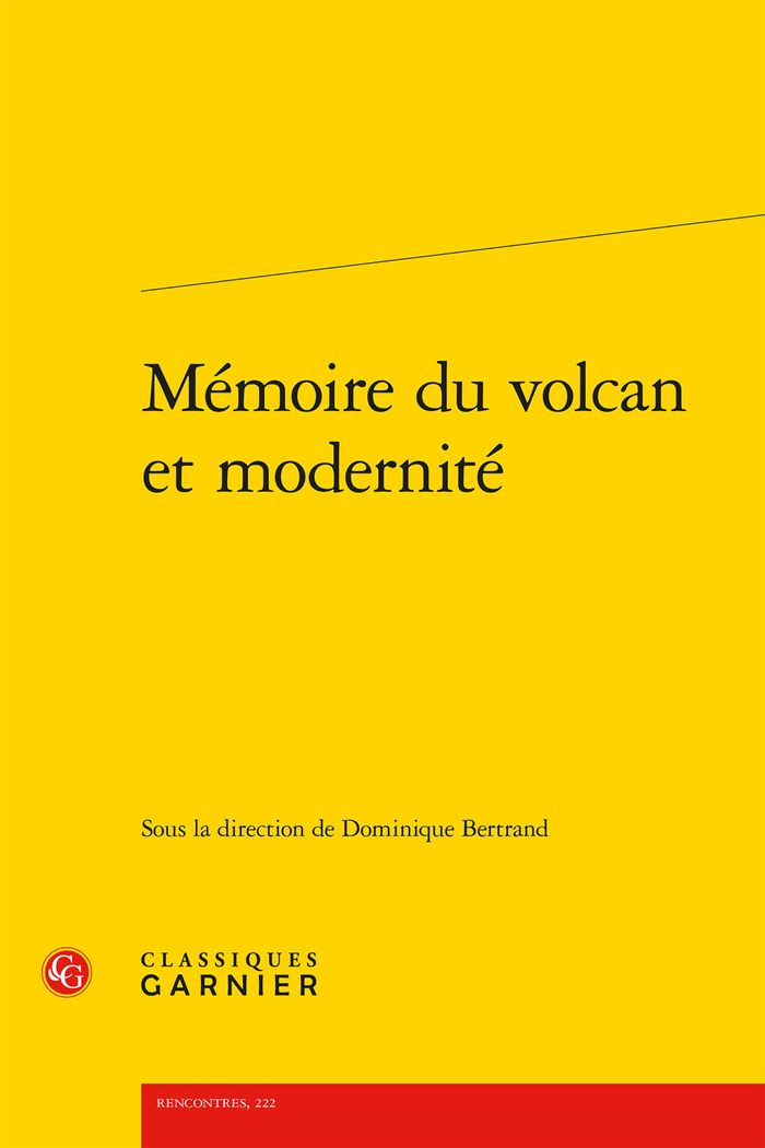 Couverture du livre « MEMOIRE DU VOLCAN ET MODERNITE » de Collectif, librairie Les Contes Infusés à Corte