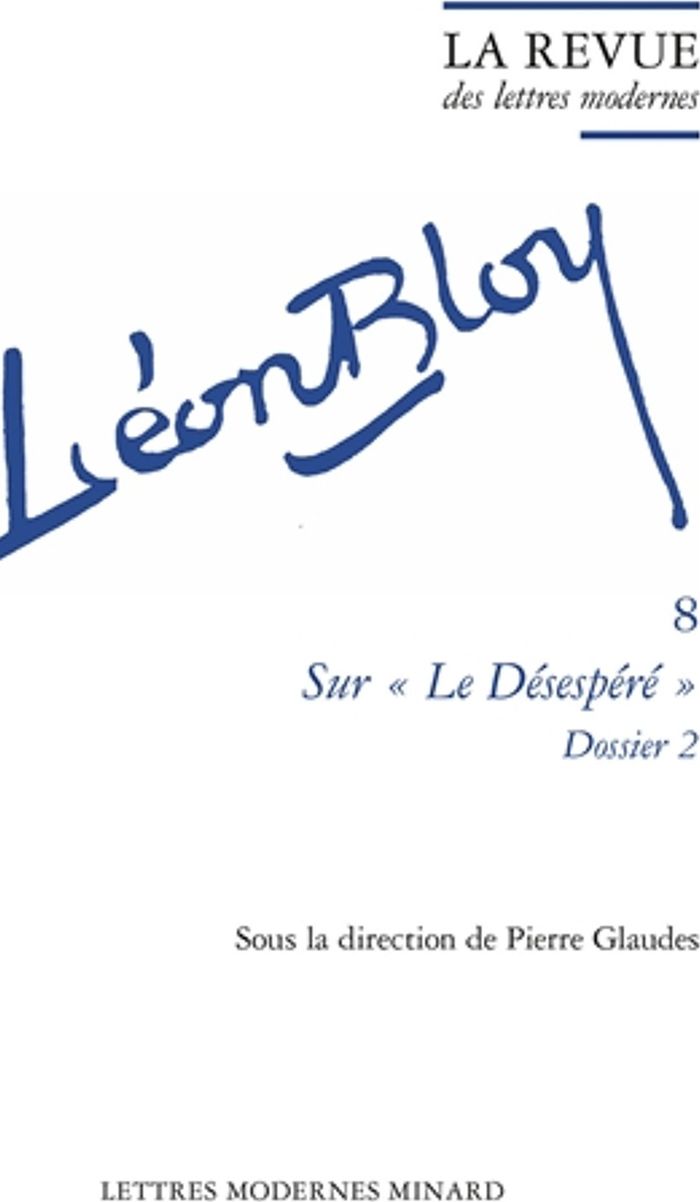 Couverture du livre « LA REVUE DES LETTRES MODERNES - SUR  LE DESESPERE  . DOSSIER 2 » de Collectif, librairie Les Contes Infusés à Corte