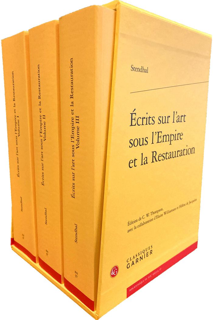 Couverture du livre « Écrits sur l'art sous l'Empire et la Restauration : écoles italiennes de peinture I » de Stendhal, librairie Les Contes Infusés à Corte