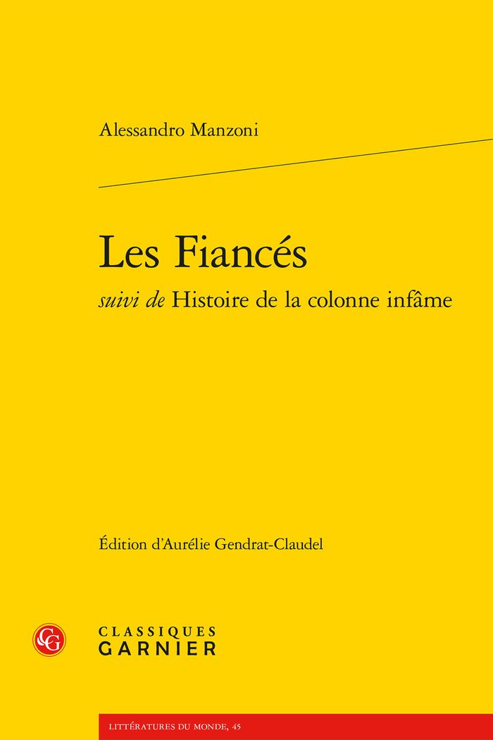 Couverture du livre « LES FIANCES » de Alessandro Manzoni, librairie Les Contes Infusés à Corte