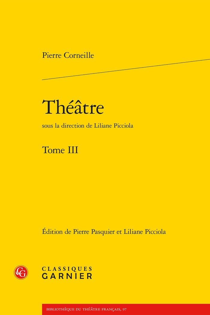Couverture du livre « Théâtre » de Pierre Corneille, librairie Les Contes Infusés à Corte