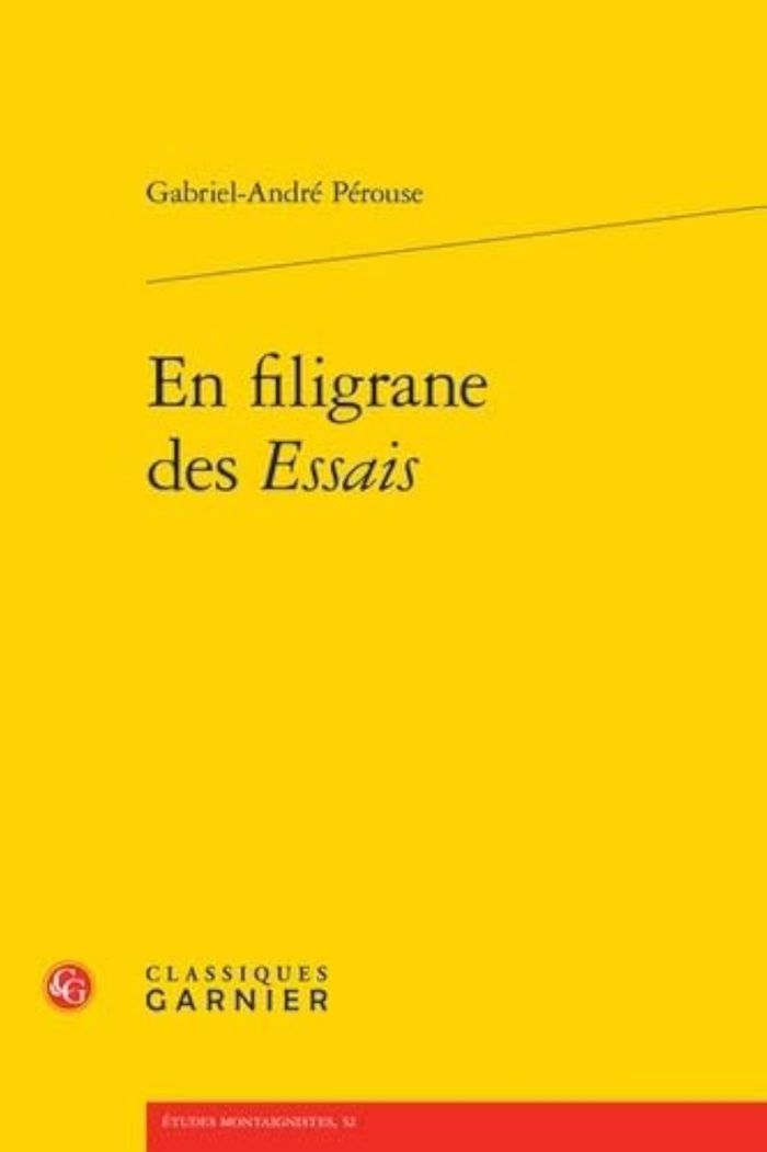 Couverture du livre « EN FILIGRANE DES ESSAIS » de G-A. Perouse, librairie Les Contes Infusés à Corte