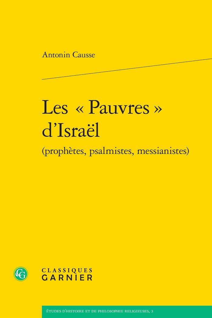 Couverture du livre « LES  PAUVRES  D'ISRAEL » de Antonin Causse, librairie Les Contes Infusés à Corte