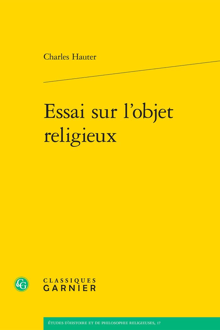 Couverture du livre « ESSAI SUR L'OBJET RELIGIEUX » de Matthieu Arnold, librairie Les Contes Infusés à Corte