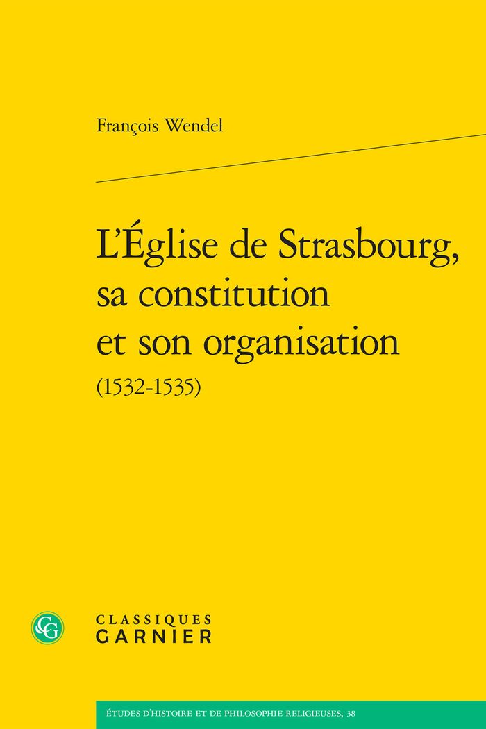 Couverture du livre « L'EGLISE DE STRASBOURG, SA CONSTITUTION ET SON ORGANISATION », librairie Les Contes Infusés à Corte