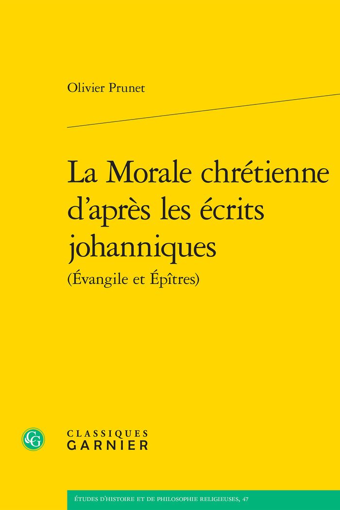 Couverture du livre « LA MORALE CHRETIENNE D'APRES LES ECRITS JOHANNIQUES » de Matthieu Arnold, librairie Les Contes Infusés à Corte