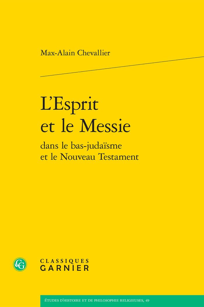 Couverture du livre « L'ESPRIT ET LE MESSIE » de Matthieu Arnold, librairie Les Contes Infusés à Corte