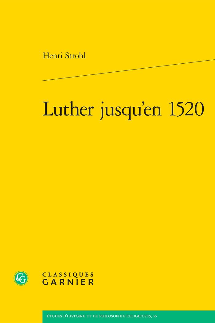 Couverture du livre « LUTHER JUSQU'EN 1520 » de Matthieu Arnold, librairie Les Contes Infusés à Corte