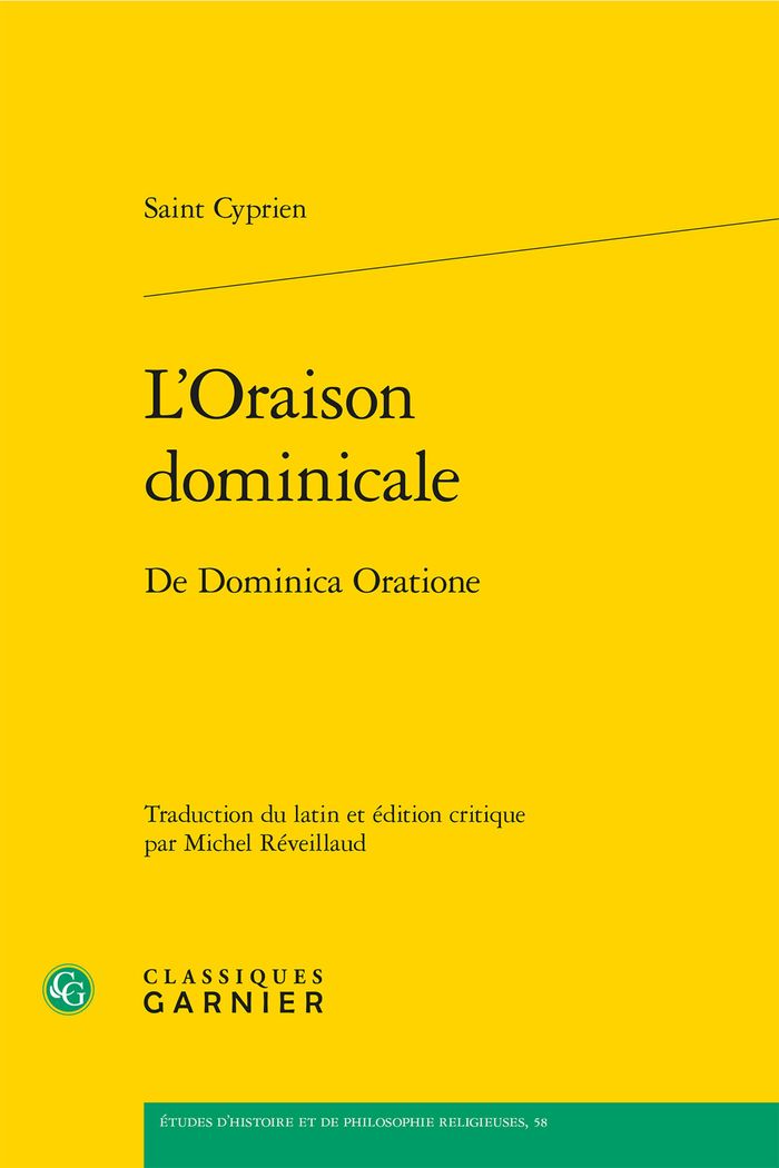 Couverture du livre « L'ORAISON DOMINICALE - DE DOMINICA ORATIONE », librairie Les Contes Infusés à Corte