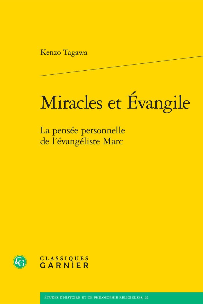 Couverture du livre « MIRACLES ET EVANGILE - LA PENSEE PERSONNELLE DE L'EVANGELISTE MARC » de Matthieu Arnold, librairie Les Contes Infusés à Corte