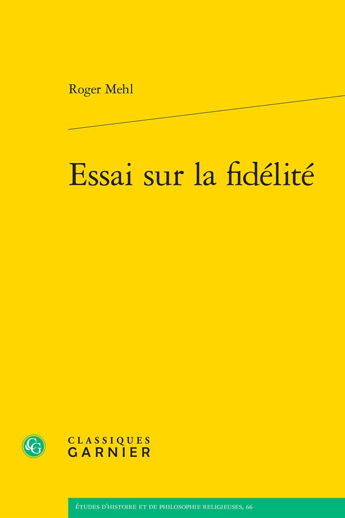 Couverture du livre « ESSAI SUR LA FIDELITE » de Matthieu Arnold, librairie Les Contes Infusés à Corte