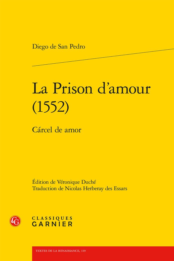 Couverture du livre « LA PRISON D'AMOUR (1552) - CARCEL DE AMOR », librairie Les Contes Infusés à Corte