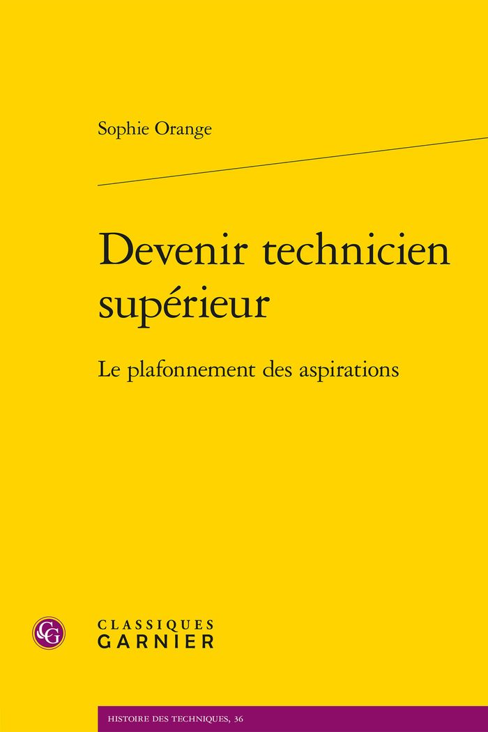 Couverture du livre « DEVENIR TECHNICIEN SUPERIEUR - LE PLAFONNEMENT DES ASPIRATIONS », librairie Les Contes Infusés à Corte
