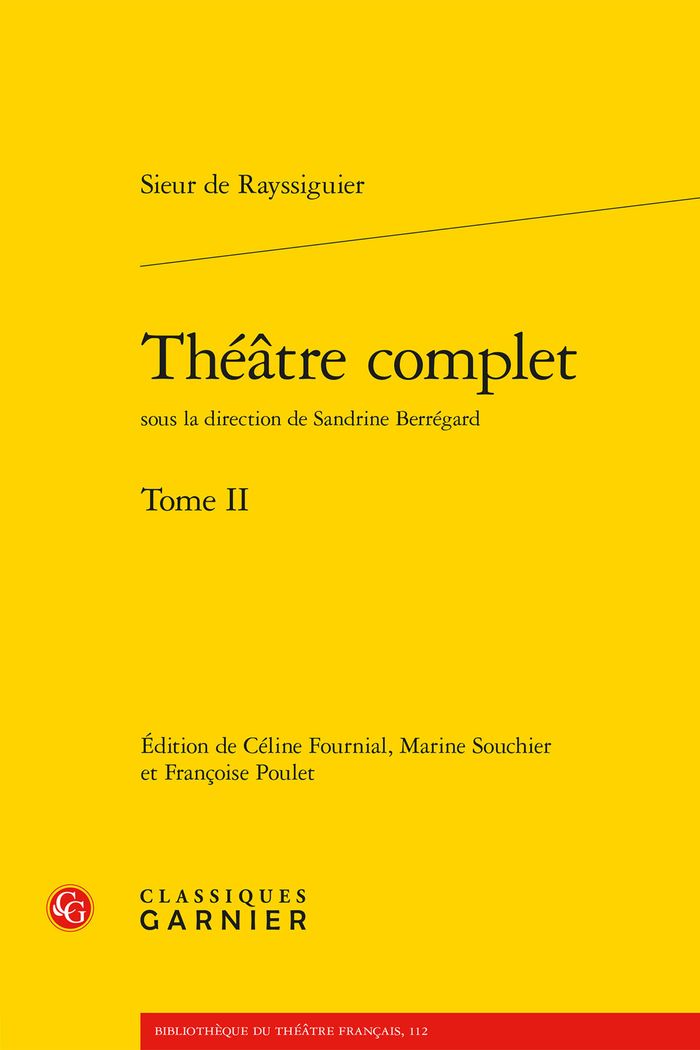 Couverture du livre « Théâtre complet » de De Rayssiguier, librairie Les Contes Infusés à Corte