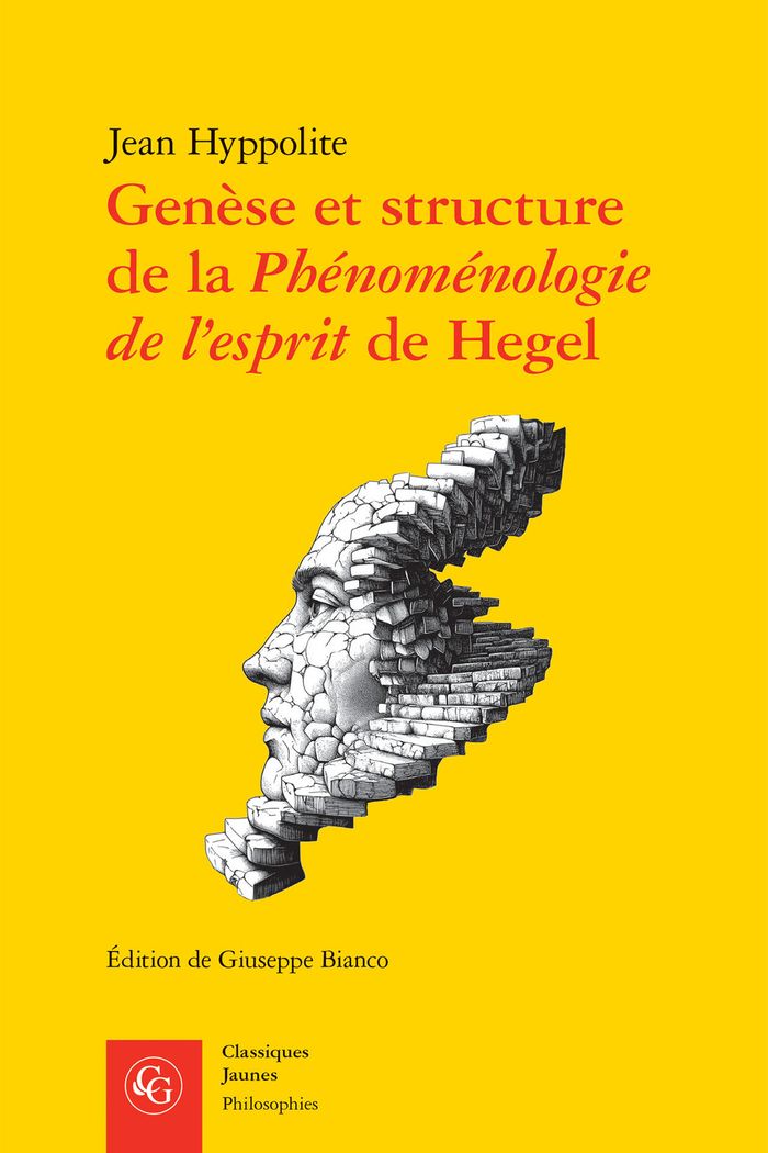 Couverture du livre « Genèse et structure de la "Phénoménologie de l'esprit" de Hegel » de Jean Hyppolite, librairie Les Contes Infusés à Corte