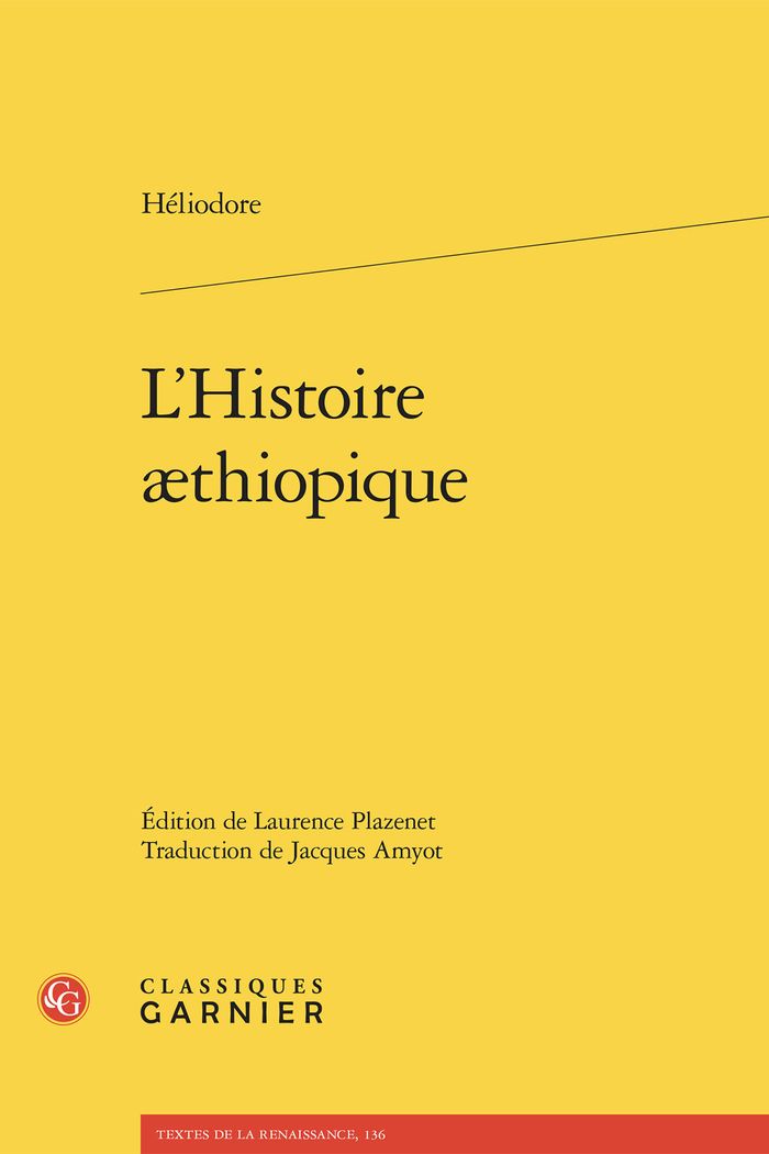 Couverture du livre « L'HISTOIRE AETHIOPIQUE » de Heliodore, librairie Les Contes Infusés à Corte