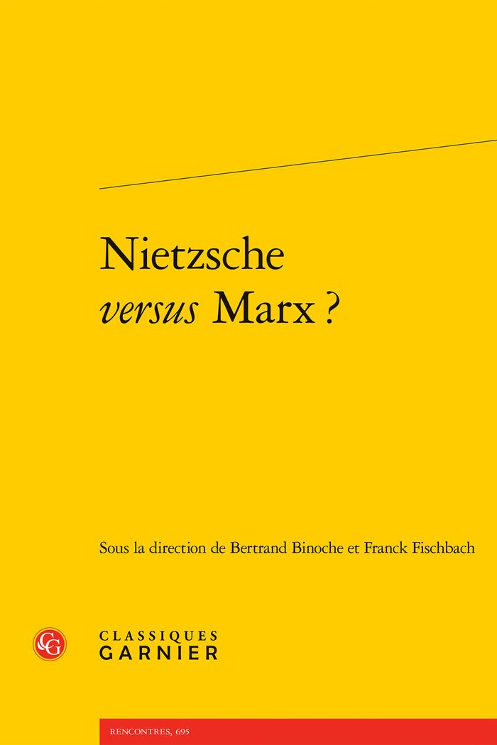 Couverture du livre « Nietzsche versus Marx ? », librairie Les Contes Infusés à Corte