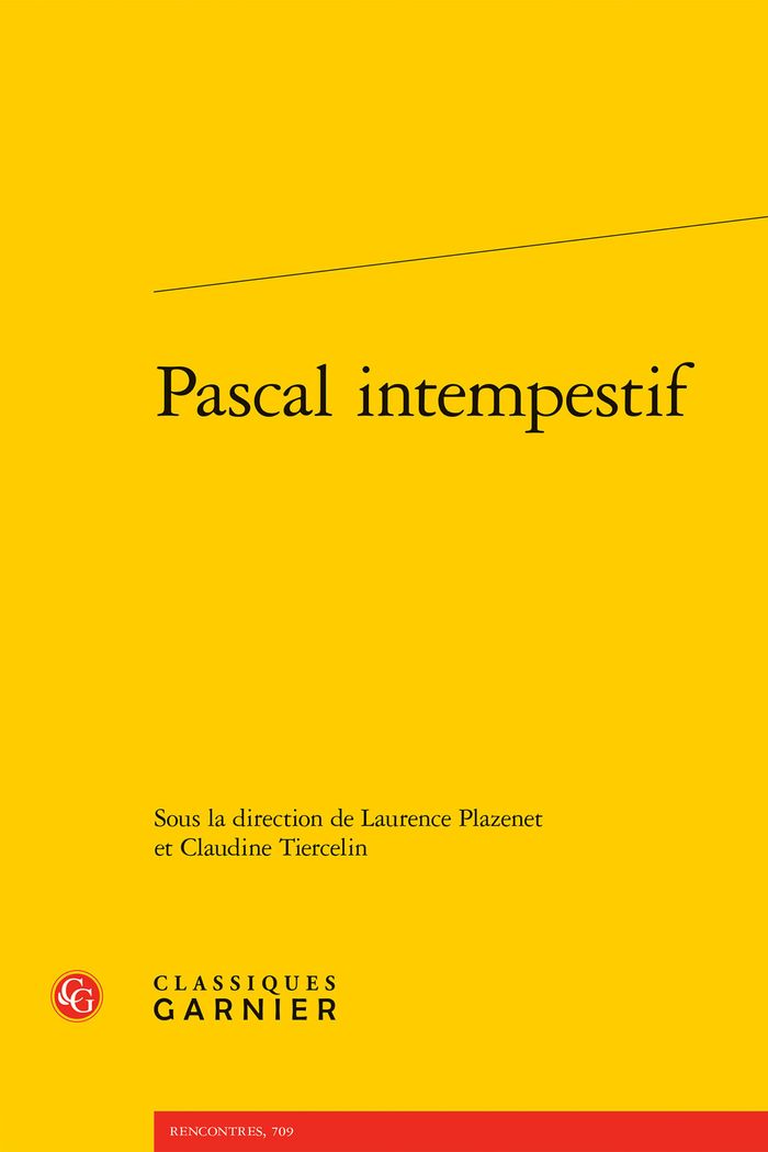 Couverture du livre « Pascal intempestif », librairie Les Contes Infusés à Corte