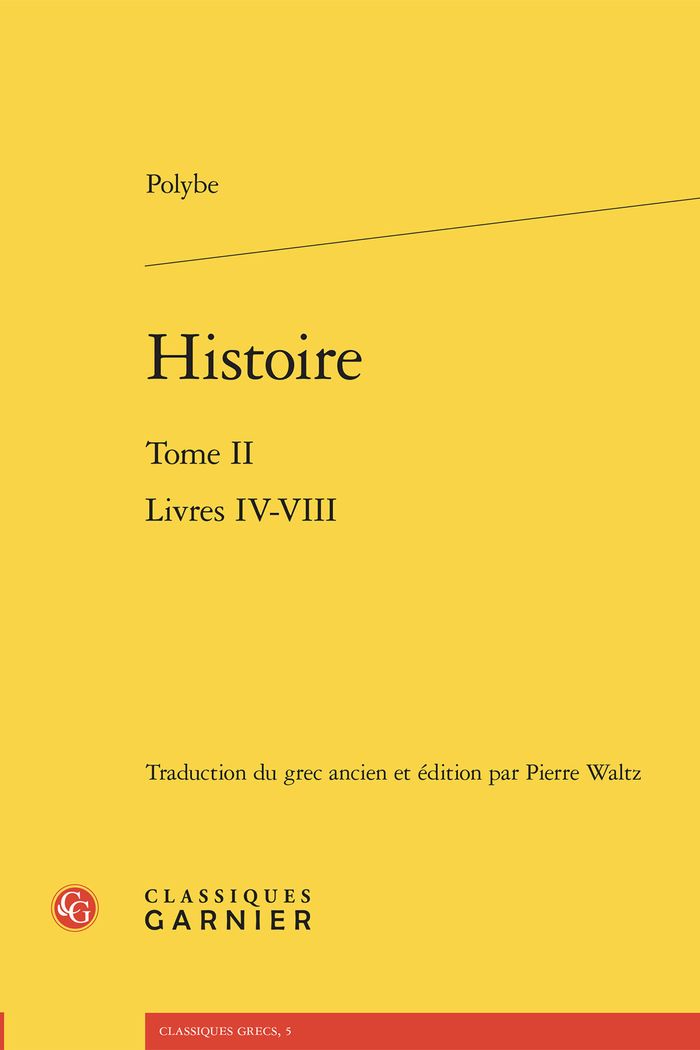 Couverture du livre « Histoire » de Polybe, librairie Les Contes Infusés à Corte