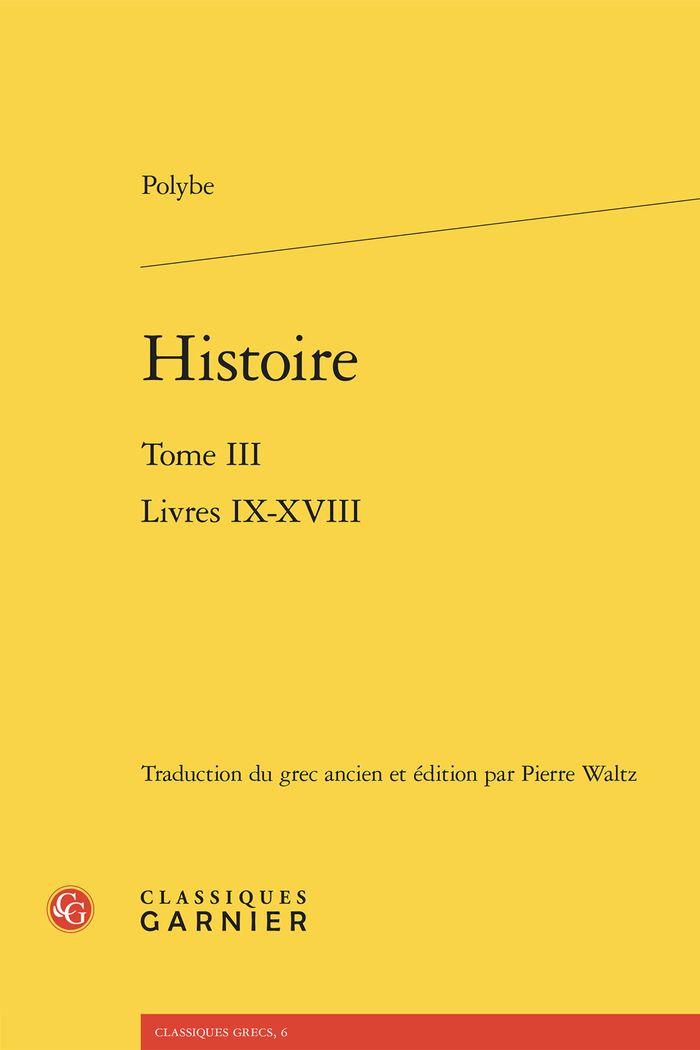Couverture du livre « Histoire » de Polybe, librairie Les Contes Infusés à Corte