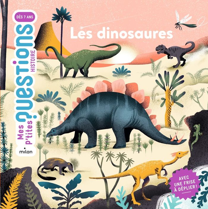 Couverture du livre « Les dinosaures » de Pascale Hédelin, librairie Les Contes Infusés à Corte