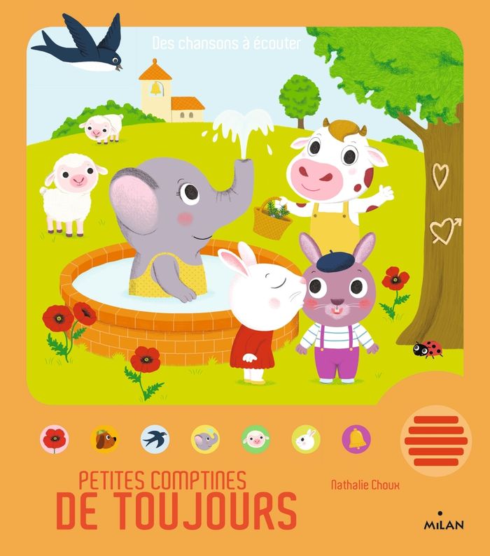 Couverture du livre « Petites comptines de toujours » de Nathalie Choux, librairie Les Contes Infusés à Corte