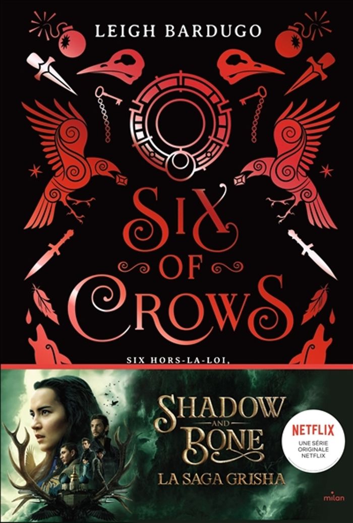 Couverture du livre « Six of crows », librairie Les Contes Infusés à Corte