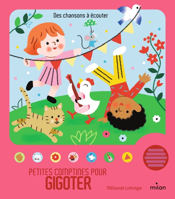Couverture du livre « Petites comptines pour gigoter », librairie Les Contes Infusés à Corte
