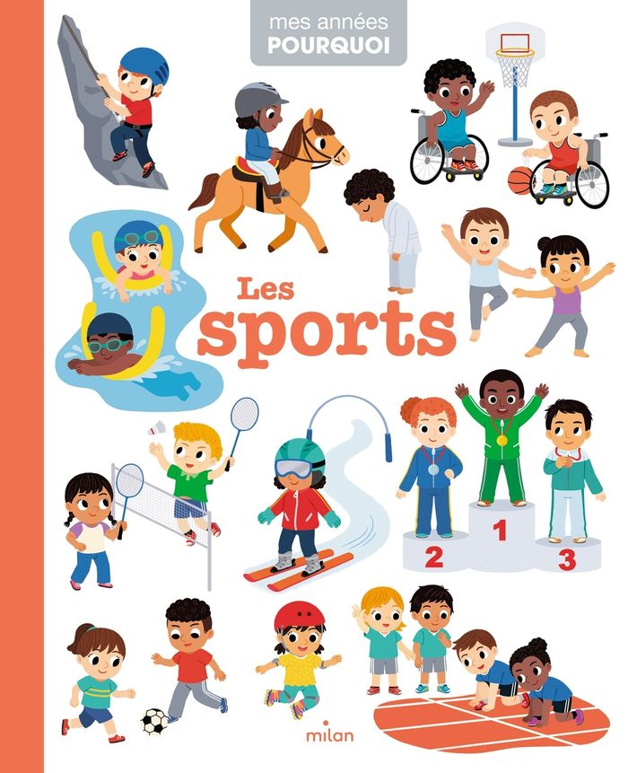 Couverture du livre « MES ANNEES POURQUOI - LES SPORTS - DES 4 ANS » de Malinge/wu/balicevic, librairie Les Contes Infusés à Corte