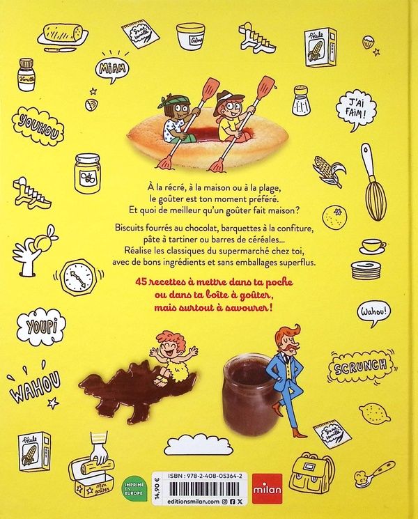 Quatrième de couverture de « Mes goûters 100 % faits maison »