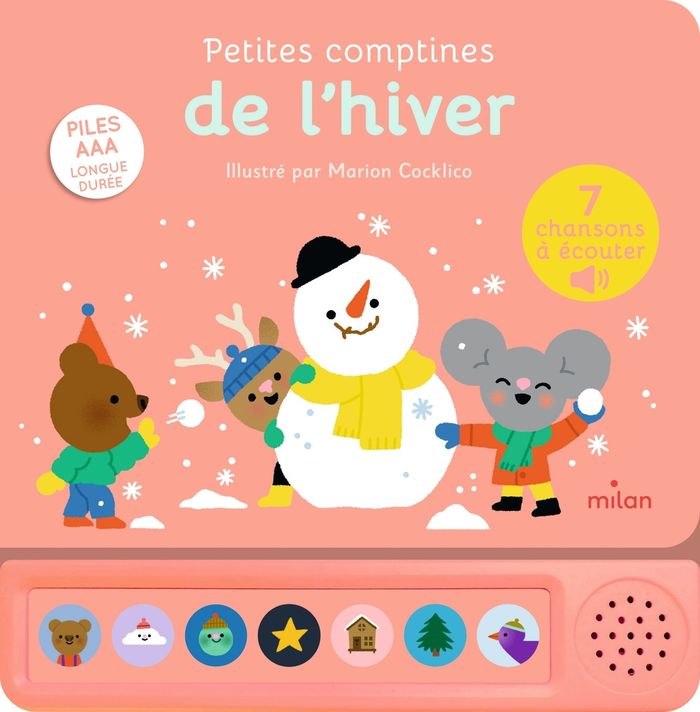 Couverture du livre « Petites comptines de l'hiver » de Marion Cocklico, librairie Les Contes Infusés à Corte