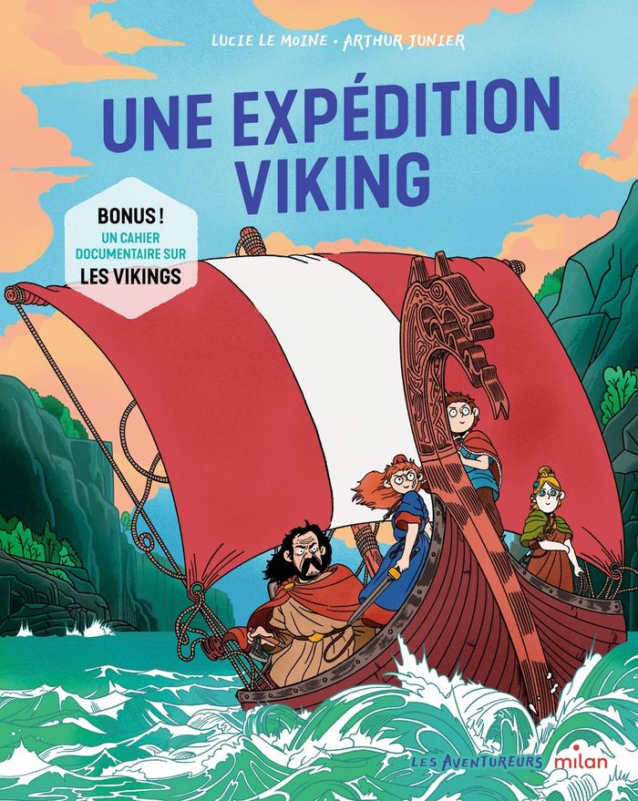 Couverture du livre « Une expédition viking » de Lucie Le Moine, librairie Les Contes Infusés à Corte