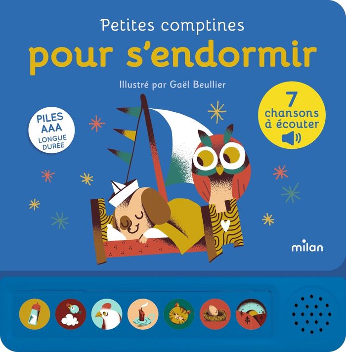 Couverture du livre « Petites comptines pour s'endormir » de Gaël Beullier, librairie Les Contes Infusés à Corte