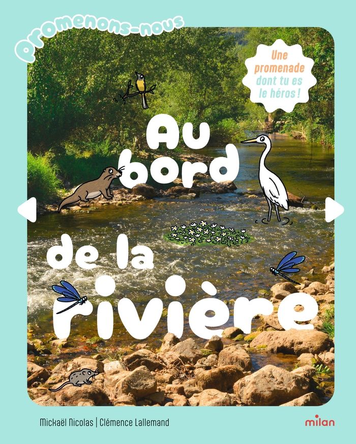 Couverture du livre « Promenons-nous au bord de la rivière » de Mickael Nicolas, librairie Les Contes Infusés à Corte