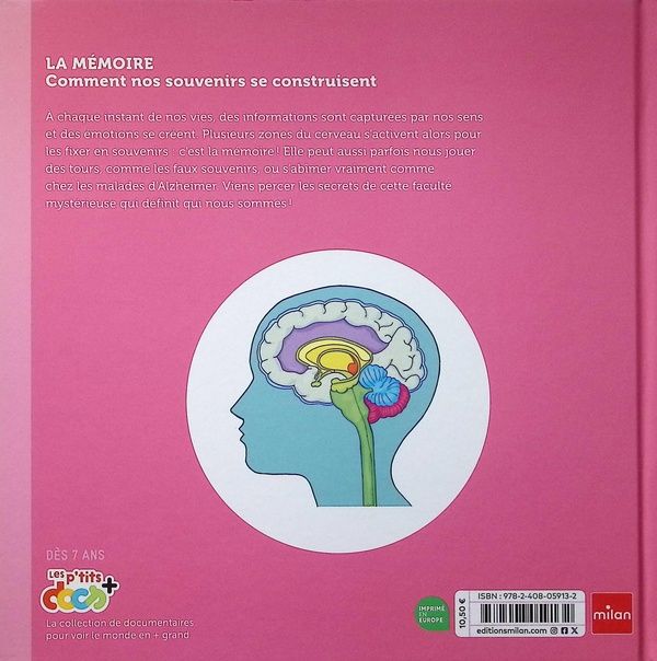 Quatrième de couverture de « La mémoire : Comment nos souvenirs se construisent »