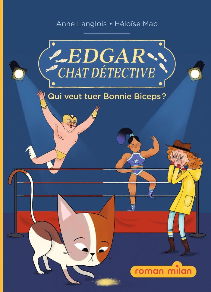 Couverture du livre « Edgar, chat détective : qui veut tuer Bonnie Biceps ? » de Anne Langlois, librairie Les Contes Infusés à Corte