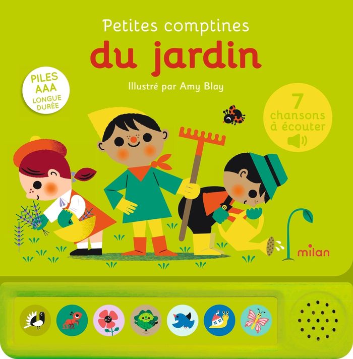 Couverture du livre « Petites comptines du jardin » de Amy Blay, librairie Les Contes Infusés à Corte