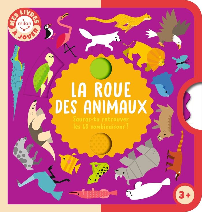 Couverture du livre « La roue des animaux : sauras-tu retrouver les 60 combinaisons ? » de Collectif, librairie Les Contes Infusés à Corte
