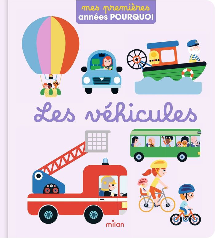 Couverture du livre « Les véhicules » de Pascale Hédelin, librairie Les Contes Infusés à Corte