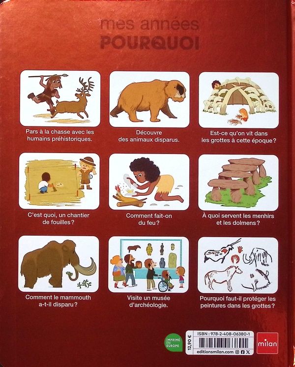 Quatrième de couverture de « La Préhistoire »