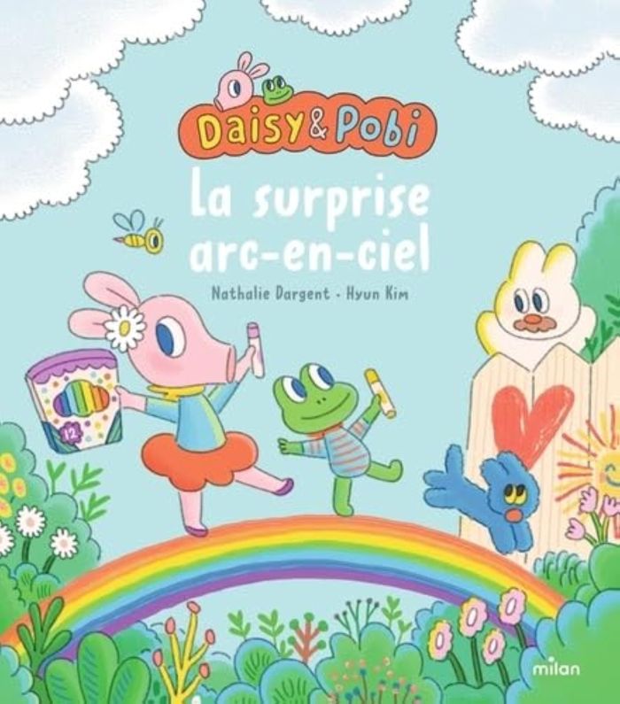 Couverture du livre « DAISY & POBI - LA SURPRISE ARC-EN-CIEL », librairie Les Contes Infusés à Corte