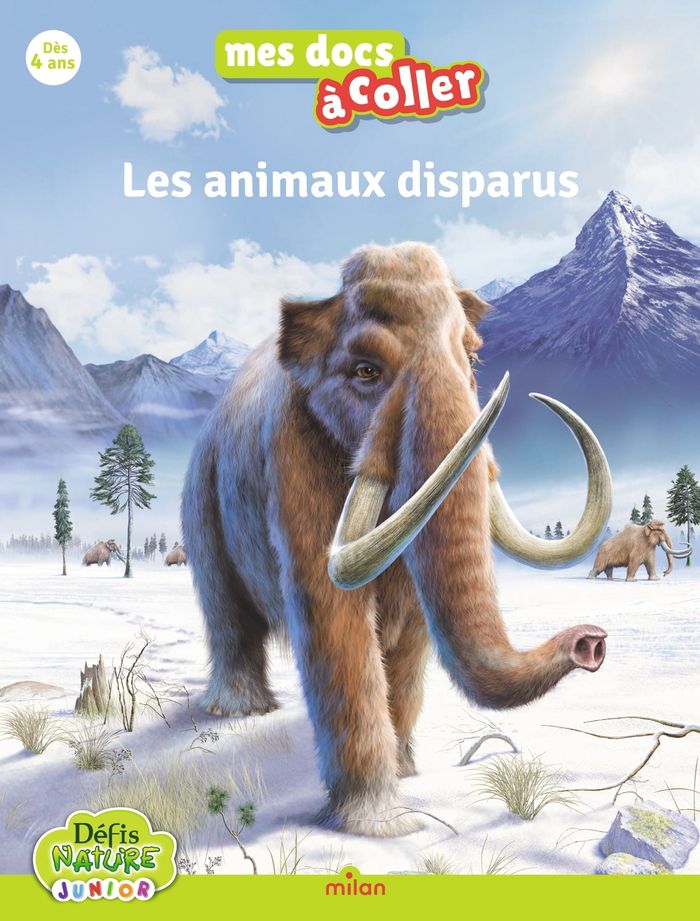 Couverture du livre « DEFIS NATURE - LES ANIMAUX DISPARUS » de Bourset/farkas, librairie Les Contes Infusés à Corte