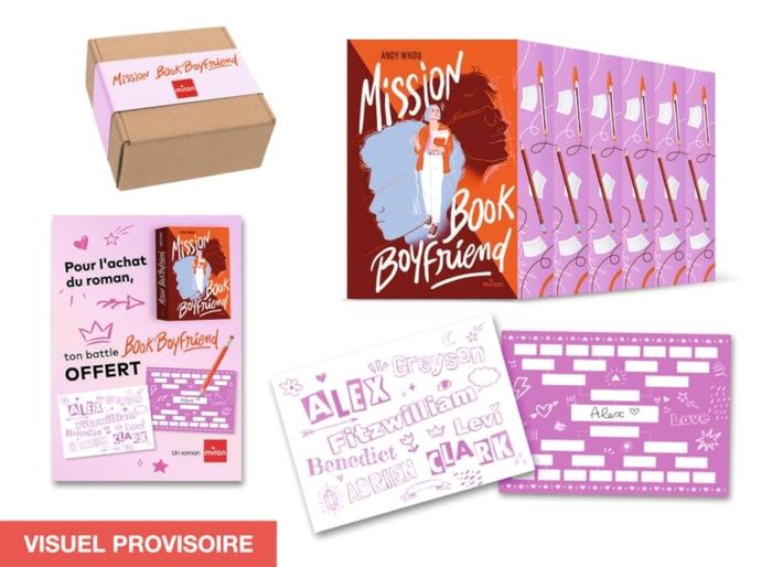 Couverture du livre « COLIS VRAC 6 EX. MISSION BOOK BOYFRIEND MILAN 2027 » de Xxx, librairie Les Contes Infusés à Corte