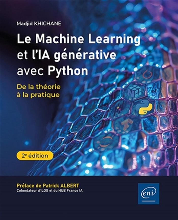 Couverture du livre « Le machine learning et l'IA générative avec Python : de la théorie à la pratique » de Madjid Khichane, librairie Les Contes Infusés à Corte